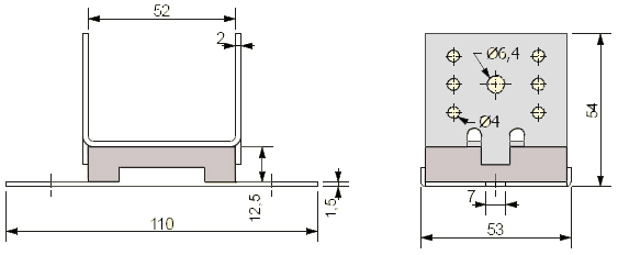 Конструкция крепления Vibrofix Floor для звукоизоляции